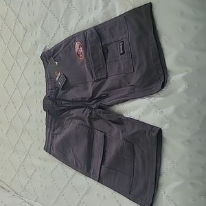 Men's Gray Akademiks Cargo Shorts- Large